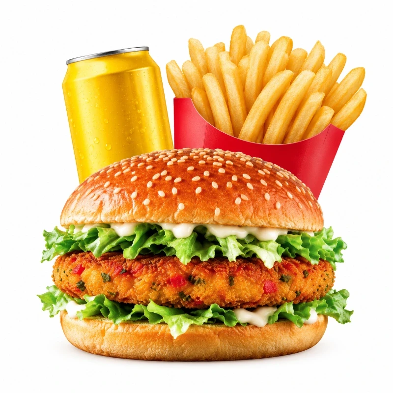 (11)Veggie Burger Meal