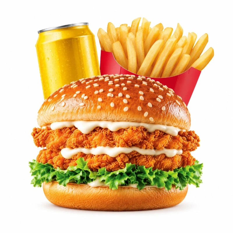 (4) Double Chicken Burger Meal