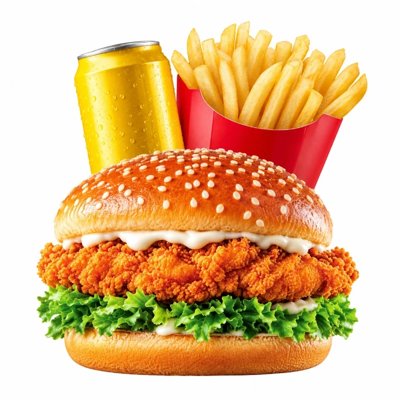 (1)Chicken Burger Meal